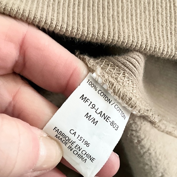 Maison Coterie Men Hoodie Full zip Pockets Embroidered 100% cotton M Oversized - Picture 12 of 15